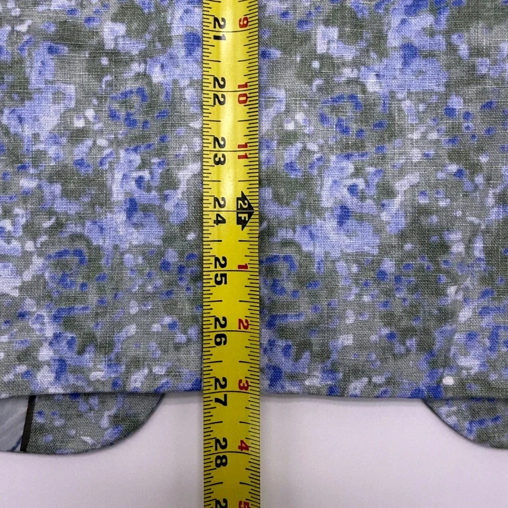 Tallia Mens‎ 36S Linen Sport Coat Blazer Green/Blue Abstract Floral Print